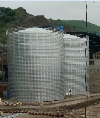 茅箭粮食钢板仓的安装全过程不用热焊接